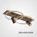 Потолочный светильник DIDRIKA L45 Dark Brown Трехцветный свет от ImperiumLoft