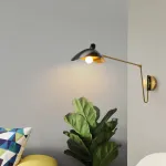 Настенный светильник HILDBORG L58 Brass Black Matt