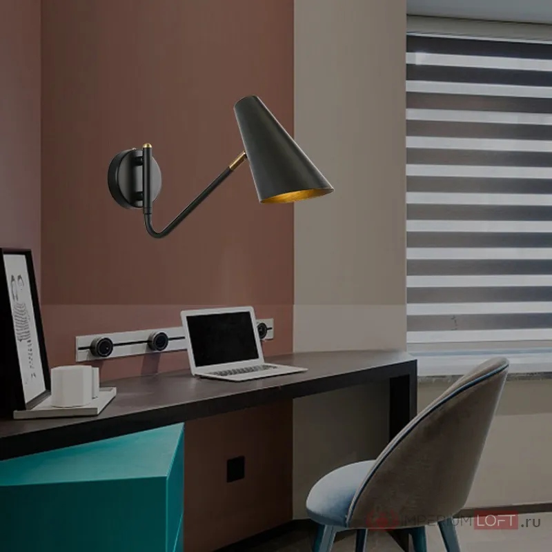 Настенный светильник NATI Black Brass от ImperiumLoft
