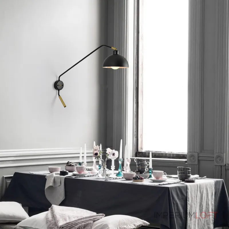 Настенный светильник TEODINE L80 Black от ImperiumLoft Настенный светильник TEODINE L80 Black от ImperiumLoft