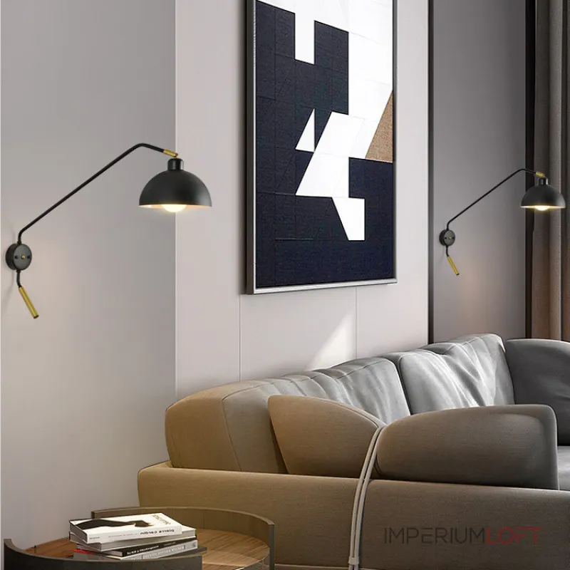 Настенный светильник TEODINE L80 Black от ImperiumLoft Настенный светильник TEODINE L80 Black от ImperiumLoft