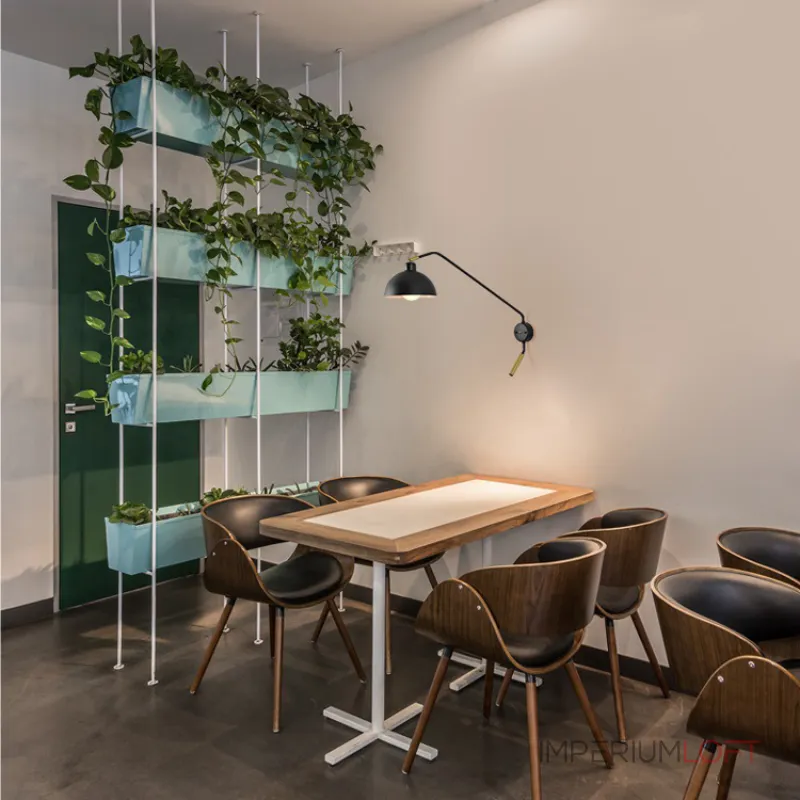 Настенный светильник TEODINE L80 Black от ImperiumLoft Настенный светильник TEODINE L80 Black от ImperiumLoft