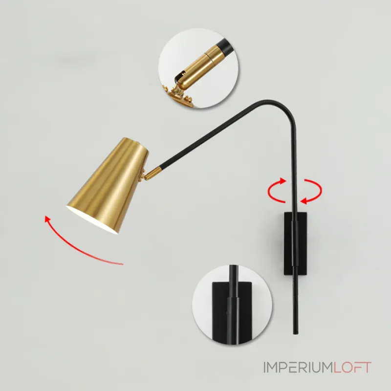 Настенный светильник VERINA Brass от ImperiumLoft Настенный светильник VERINA Brass от ImperiumLoft