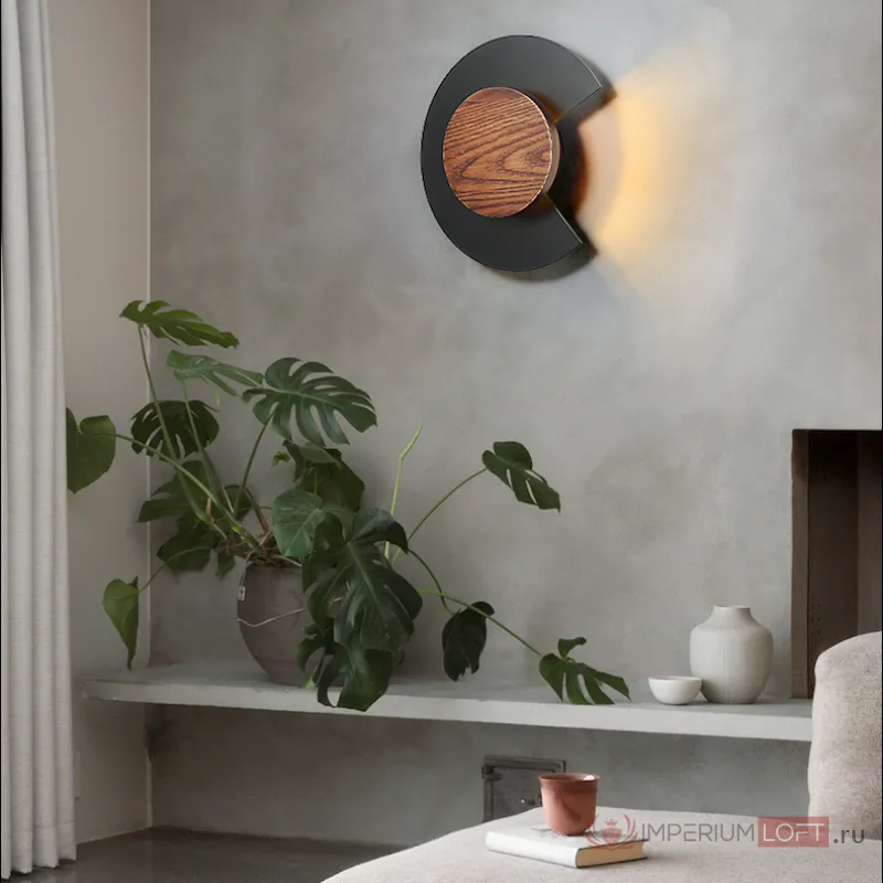Настенный светильник COOKIE Dark Brown Black 4000К от ImperiumLoft