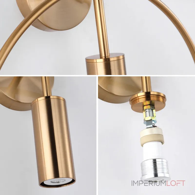 Настенный светильник VELMA D35 Gold от ImperiumLoft Настенный светильник VELMA D35 Gold от ImperiumLoft