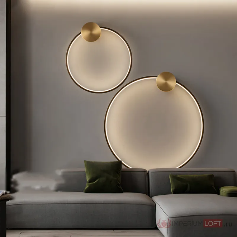 Настенный светильник WOLKE WALL D40 Black от ImperiumLoft