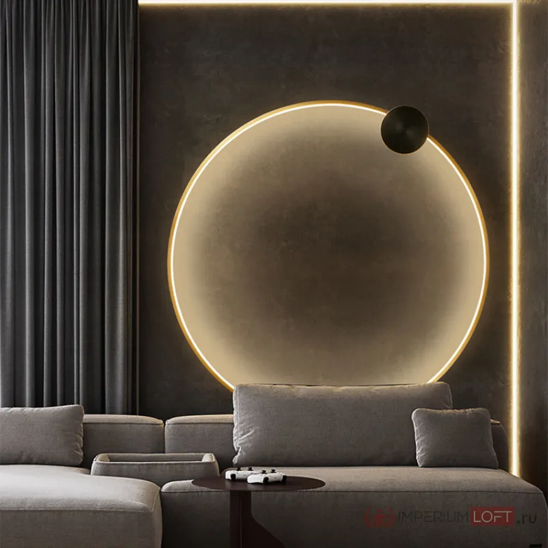 Настенный светильник WOLKE WALL D40 Black от ImperiumLoft