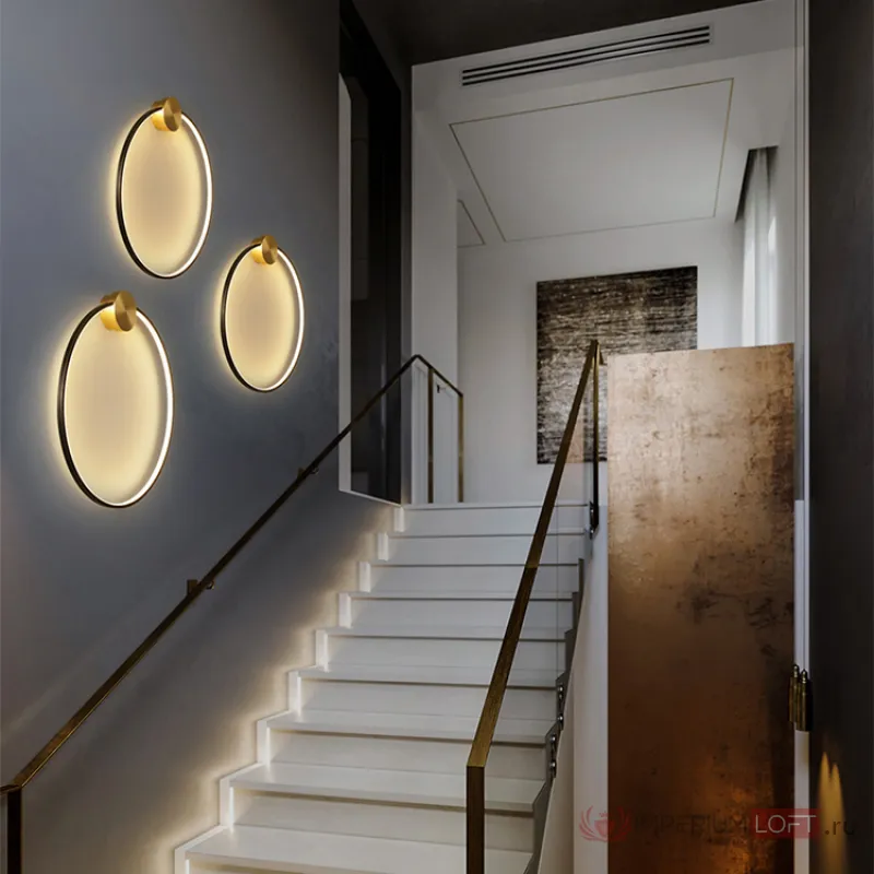 Настенный светильник WOLKE WALL D40 Black от ImperiumLoft