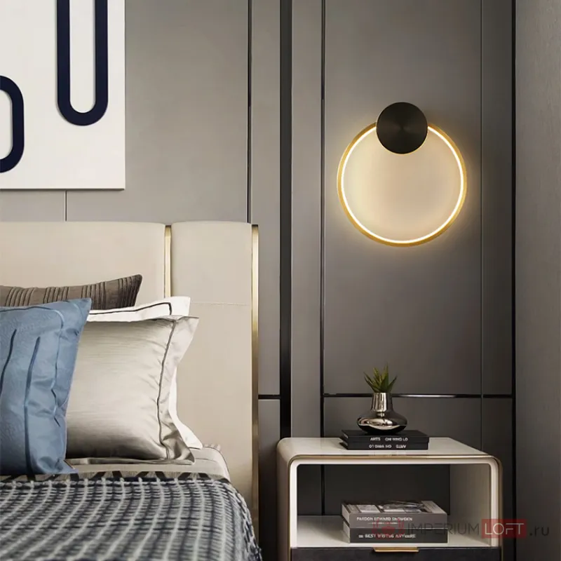 Настенный светильник WOLKE WALL D40 Black от ImperiumLoft