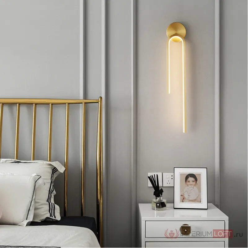 Настенный светильник WIKI WALL Brass от ImperiumLoft