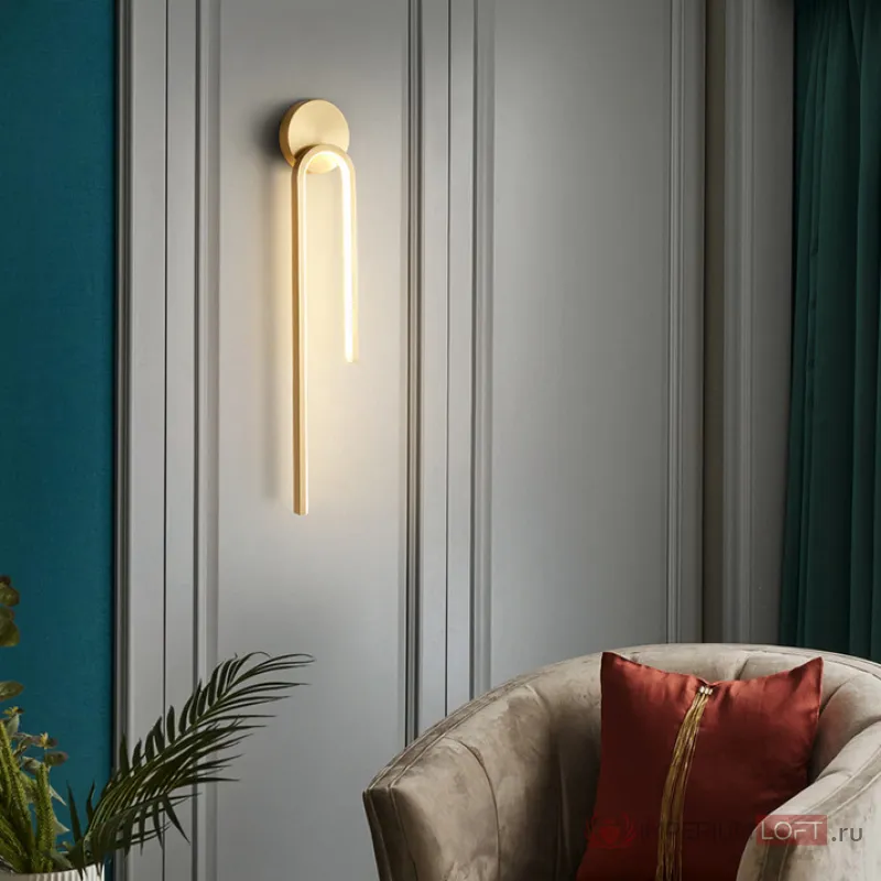 Настенный светильник WIKI WALL Brass от ImperiumLoft