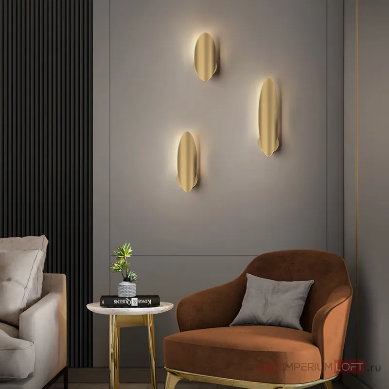 Настенный светильник AMULET H45 Brass от ImperiumLoft