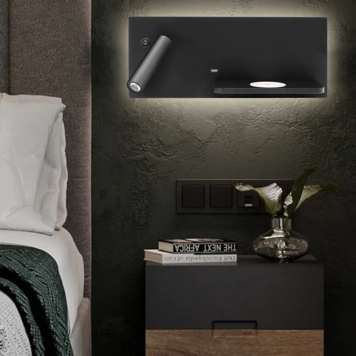 Настенный светильник GENIUS Right Black от ImperiumLoft