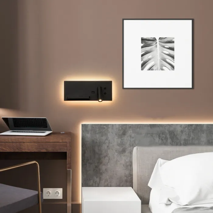 Настенный светильник GENIUS Right Black от ImperiumLoft