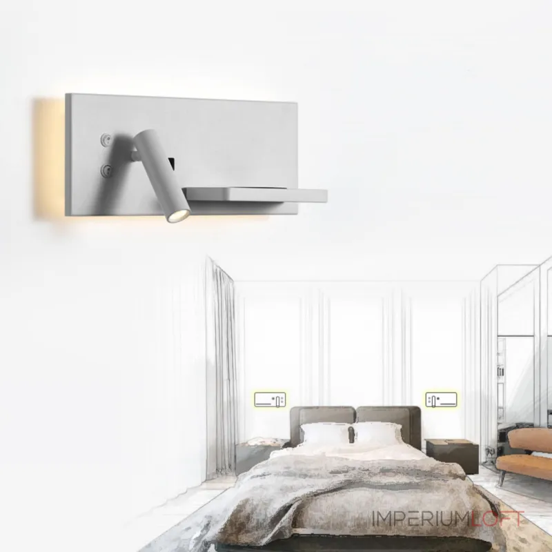 Настенный светильник GENIUS Left Black от ImperiumLoft