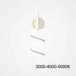 Настенный светильник DAMARIS WALL H50 White Трехцветный свет от ImperiumLoft