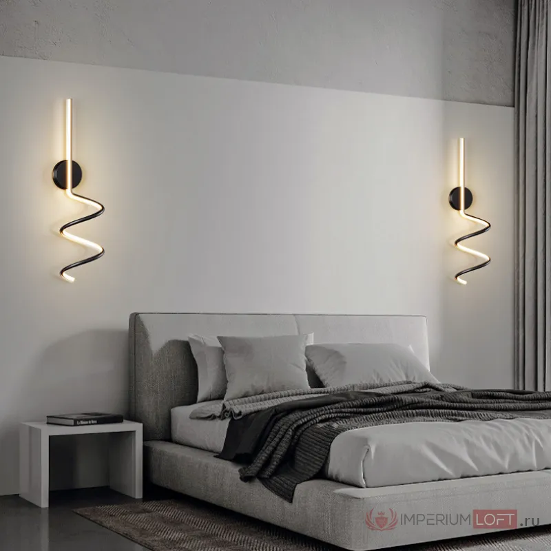 Настенный светильник DAMARIS WALL H50 White Трехцветный свет от ImperiumLoft
