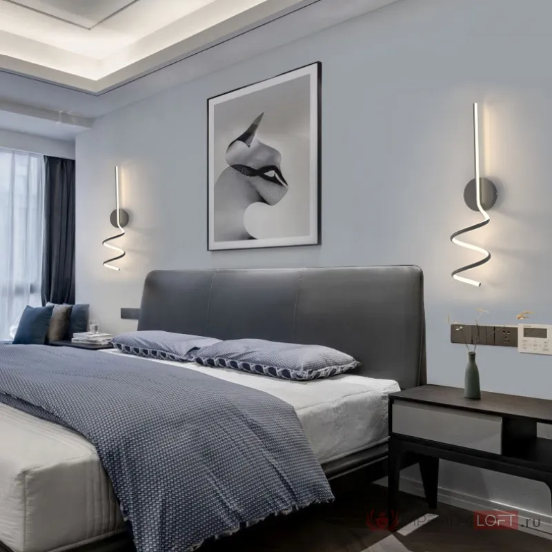 Настенный светильник DAMARIS WALL H50 White Трехцветный свет от ImperiumLoft