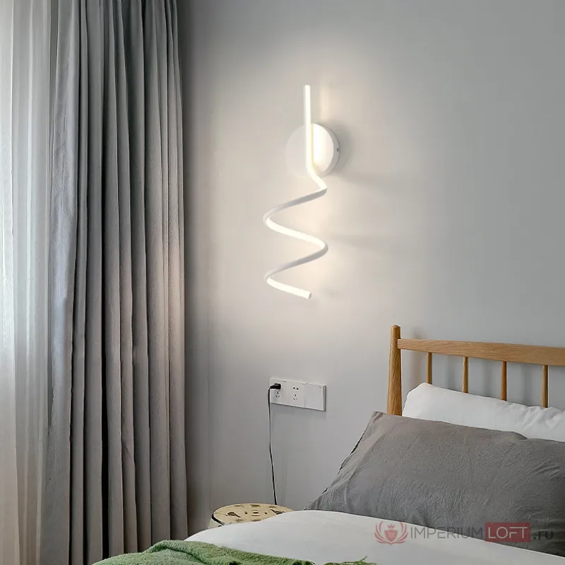 Настенный светильник DAMARIS WALL H50 White Трехцветный свет от ImperiumLoft
