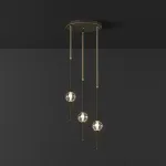 Подвесной светильник SOCRATES COMBO D30 L3 Black от ImperiumLoft