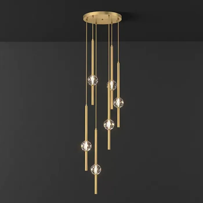 Подвесной светильник SOCRATES COMBO D30 L6 Brass от ImperiumLoft