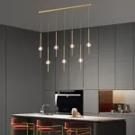 Подвесной светильник SOCRATES COMBO D30 L6 Brass от ImperiumLoft