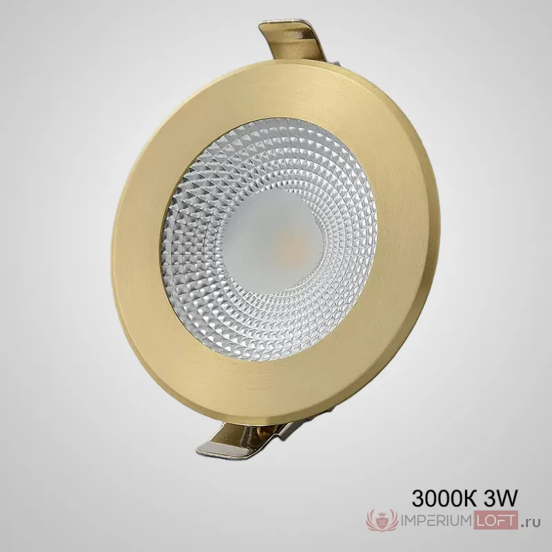 Встраиваемый светодиодный светильник ACT D10 3000К 3W от ImperiumLoft
