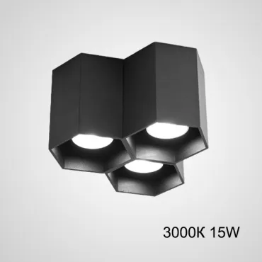 Точечный светодиодный светильник CONSOLE L3 D18 Black 3000К 15W от ImperiumLoft