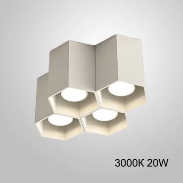Точечный светодиодный светильник CONSOLE L4 White 3000К 20W от ImperiumLoft