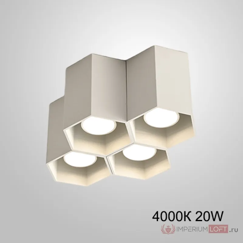 Точечный светодиодный светильник CONSOLE L4 White 4000К 20W от ImperiumLoft
