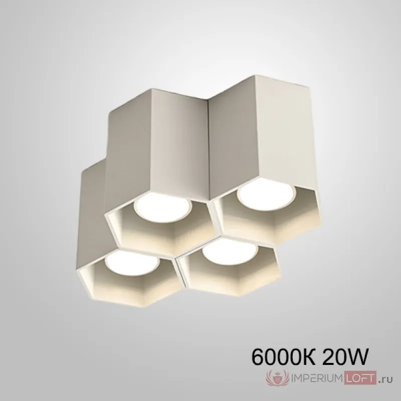 Точечный светодиодный светильник CONSOLE L4 White 6000К 20W от ImperiumLoft