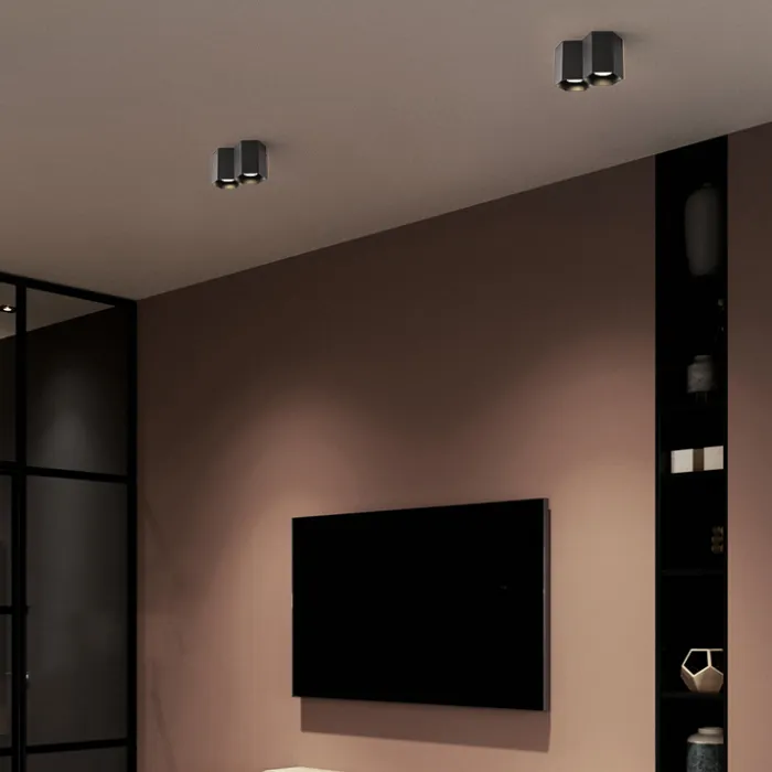 Точечный светодиодный светильник CONSOLE L4 Black 6000К 30W от ImperiumLoft