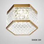 Накладной светодиодный светильник PARTY Brass 3000К 3W от ImperiumLoft