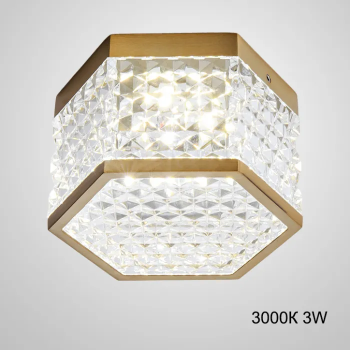 Накладной светодиодный светильник PARTY Brass 3000К 3W от ImperiumLoft