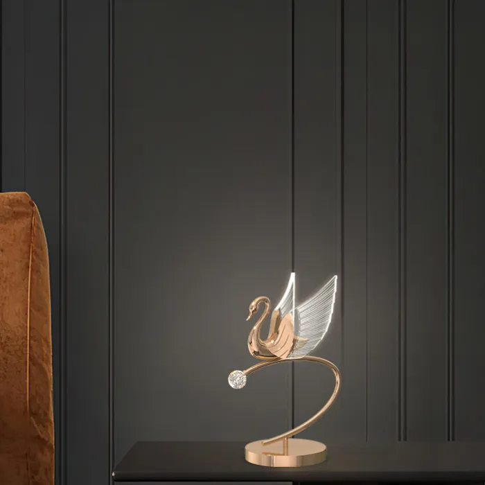 Настольная лампа BIRDIE TAB B Rose Gold от ImperiumLoft