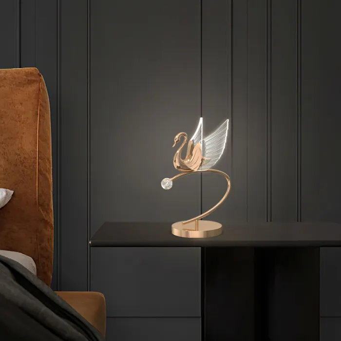 Настольная лампа BIRDIE TAB B Rose Gold от ImperiumLoft