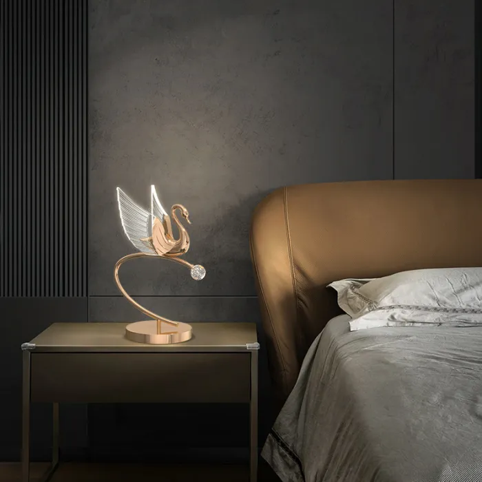 Настольная лампа BIRDIE TAB B Rose Gold от ImperiumLoft