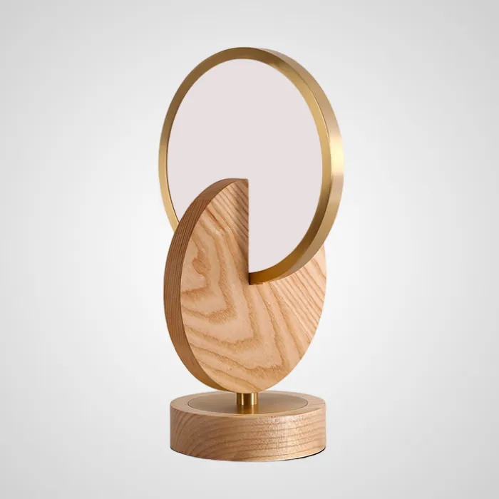 Настольная лампа GLATT WOOD TAB Light brown от ImperiumLoft