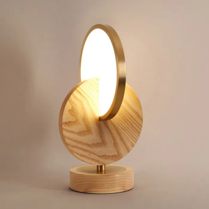Настольная лампа GLATT WOOD TAB Light brown от ImperiumLoft