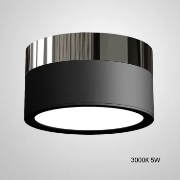 Точечный светильник FOG BRILL D9 Black 3000К 5W от ImperiumLoft