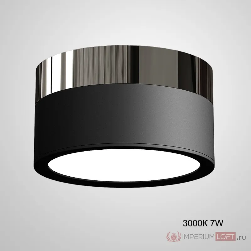Точечный светильник FOG BRILL D9 Black 3000К 7W от ImperiumLoft