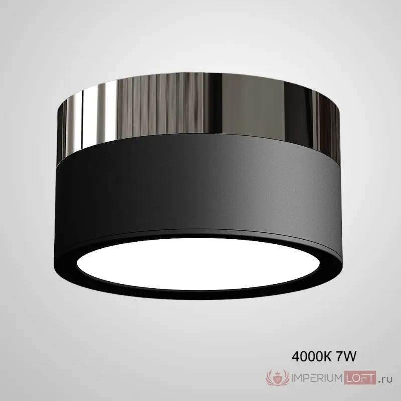 Точечный светильник FOG BRILL D9 Black 4000К 7W от ImperiumLoft