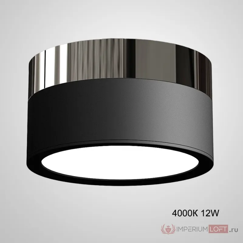 Точечный светильник FOG BRILL D11 Black 4000К 12W от ImperiumLoft
