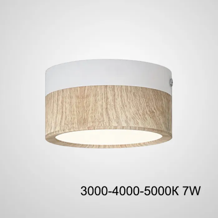 Точечный светильник FOG WOOD D9 White Трехцветный свет 7W от ImperiumLoft