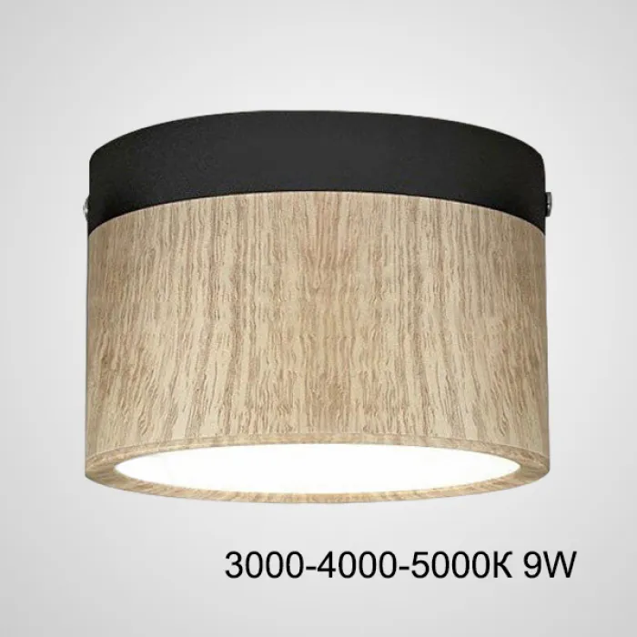 Точечный светильник FOG WOOD D11 Black Трехцветный свет 9W от ImperiumLoft
