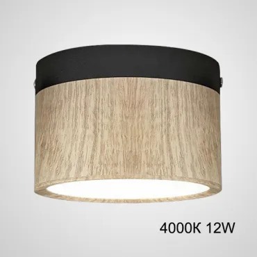 Точечный светильник FOG WOOD D11 Black 4000К 12W