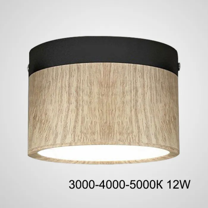 Точечный светильник FOG WOOD D11 Black Трехцветный свет 12W от ImperiumLoft