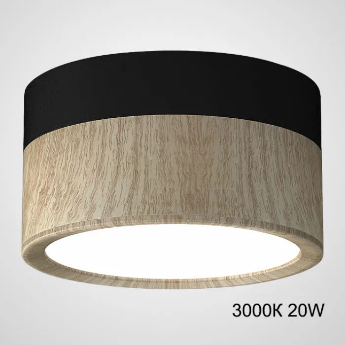 Точечный светильник FOG WOOD D14,5 Black 3000К 20W от ImperiumLoft