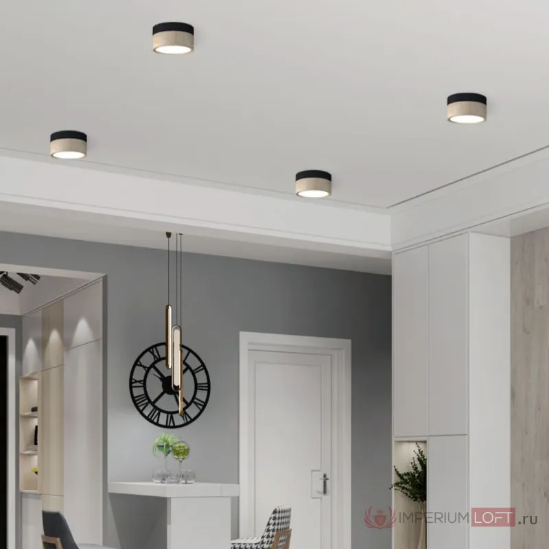 Точечный светильник FOG WOOD D14,5 White 4000К 20W от ImperiumLoft
