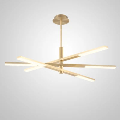 Люстра на штанге ORTON на 3 D96 Gold